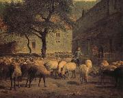 Jean Francois Millet Sheep oil painting on canvas